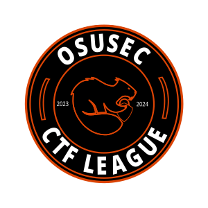 CTF League logo, starring a beaver with a lock